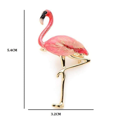 Animal Brooch Flamingo Brooch - Zinc The Sexy Scientist