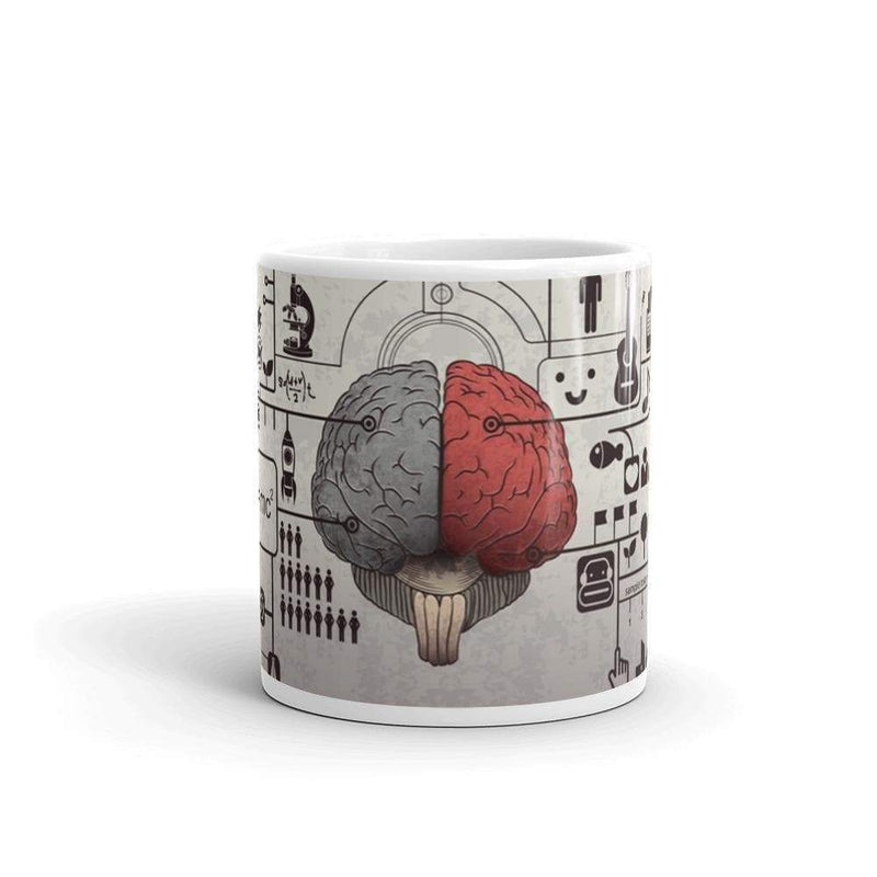 Science Mug 32,5 cl "Brain Thoughts" Science Mug The Sexy Scientist