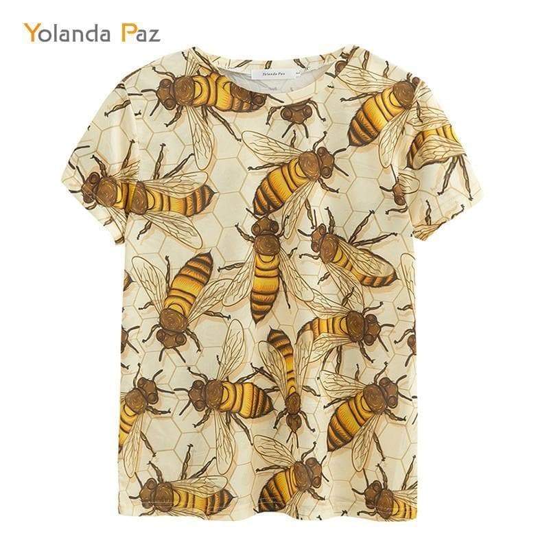 "Bee by Yolanda Paz" T-Shirt - Cotton & Spandex