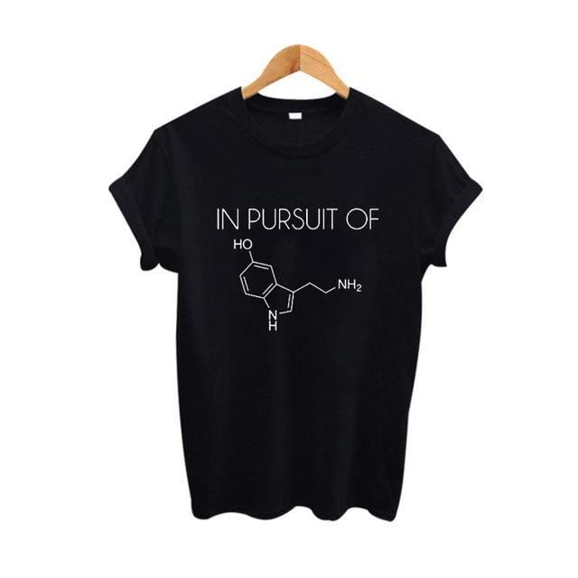 "Serotonin Molecule" T-Shirt - Cotton & Polyester