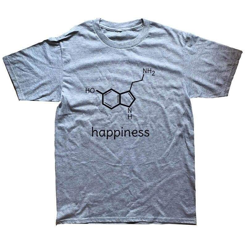T-Shirt White / L "Happiness" T-Shirt - 100% Cotton The Sexy Scientist