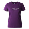 T-Shirt Purple / XS "I Speak Fluent Sarcasm" T-Shirt - Cotton & Spandex The Sexy Scientist