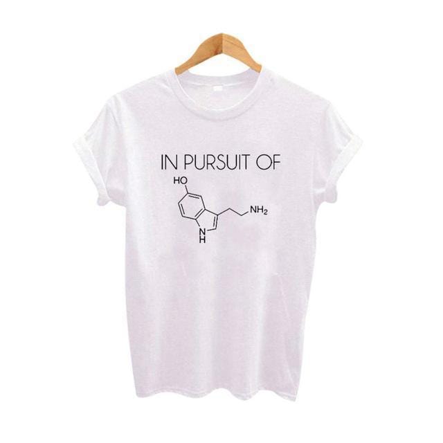 "Serotonin Molecule" T-Shirt - Cotton & Polyester