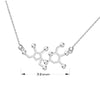 Sucrose Molecule Necklace