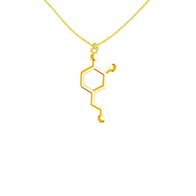 Dopamine Molecule Necklace