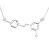 Red wine Molecule Necklace