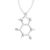 Caffeine Molecule Necklace