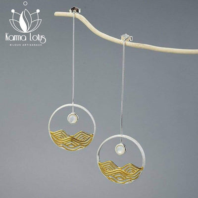 Moonali earrings by Karma Lotus
