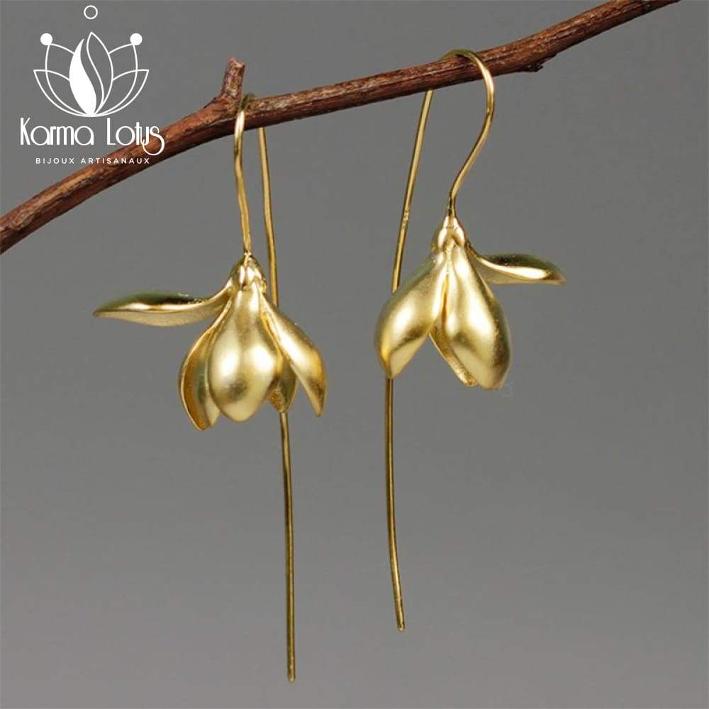 Karma Lotus Gold Nagazi Earrings <br>by Karma Lotus Karma Lotus
