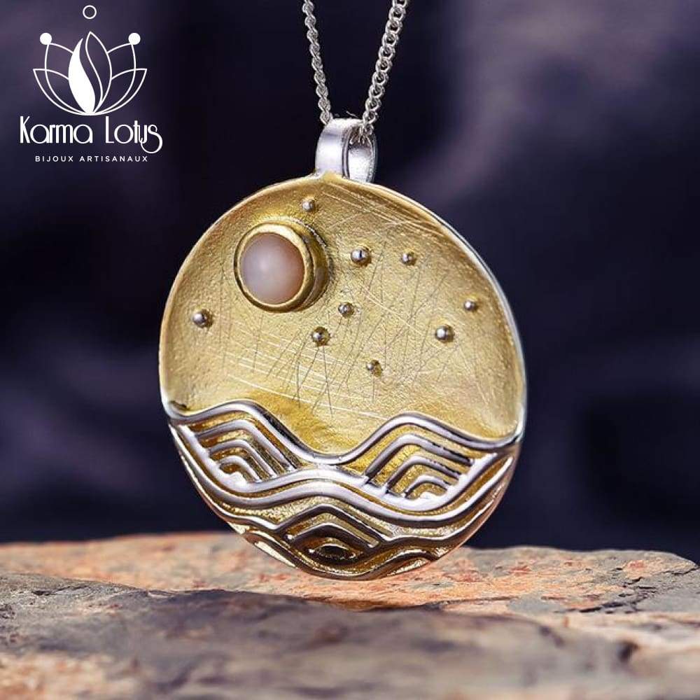 Karma Lotus Gold [PRIVATE SALE] Moonilu Pendant <br>by Karma Lotus Karma Lotus
