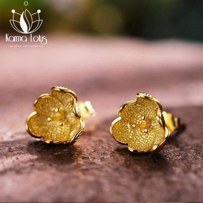 Karma Lotus Gold Ruthali Earrings <br>by Karma Lotus Karma Lotus
