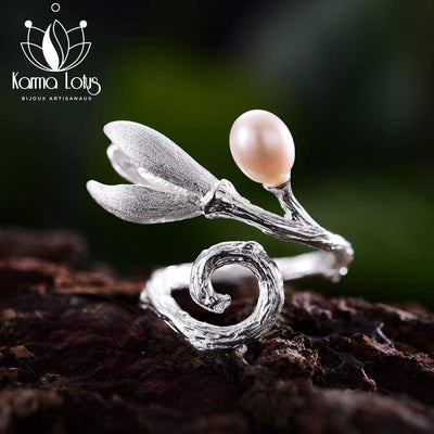 Karma Lotus White Potania Ring <br>by Karma Lotus Karma Lotus