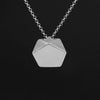 Silver Color Lotus Fun Real 925 Sterling Silver North European Style Geometric Angles Design Fine Jewelry Pendant without Necklace for Women The Sexy Scientist