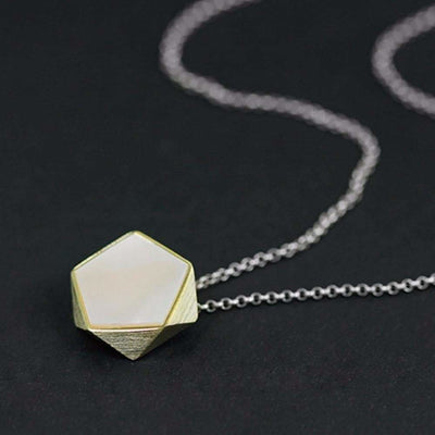 Lotus Fun Real 925 Sterling Silver North European Style Geometric Angles Design Fine Jewelry Pendant without Necklace for Women The Sexy Scientist