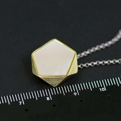 Lotus Fun Real 925 Sterling Silver North European Style Geometric Angles Design Fine Jewelry Pendant without Necklace for Women The Sexy Scientist