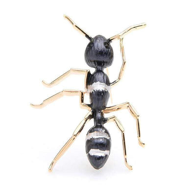 Animal Brooch Black Ant Brooch - Zinc & Enamel The Sexy Scientist