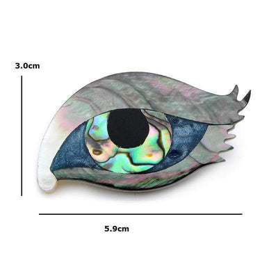Animal Brooch Eye Brooch - Natural Shell The Sexy Scientist