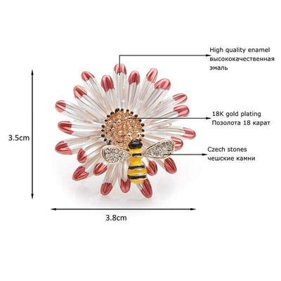 Animal Brooch Forager Bee Brooch - Zinc & Enamel The Sexy Scientist