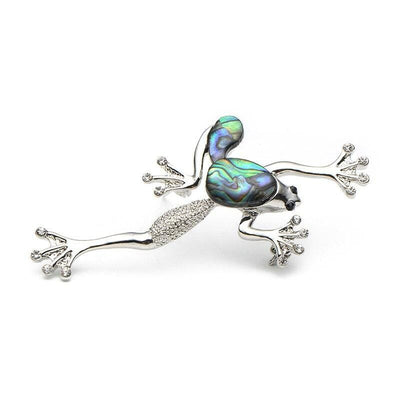 Animal Brooch Frog Brooch - Silver 925 & Natural Shell The Sexy Scientist