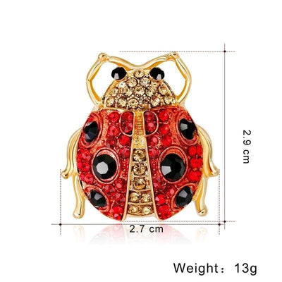 Animal Brooch Ladybug Brooch - Zinc The Sexy Scientist