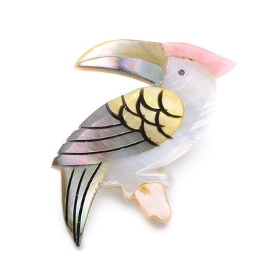 Animal Brooch Pelican Brooch - Natural Shell The Sexy Scientist