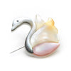 Animal Brooch Swan Brooch - Natural Shell The Sexy Scientist
