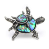 Animal Brooch Turtle Brooch -Alloy Tin/Copper & Natural Shell The Sexy Scientist