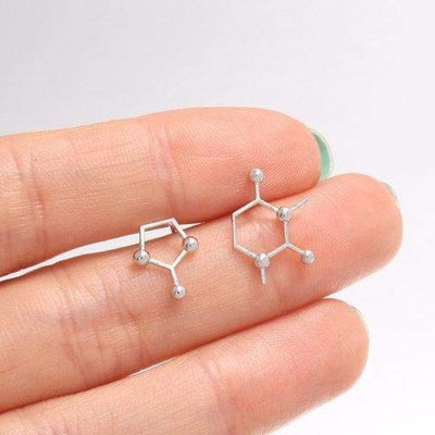 Bijoux science Caffeine Molecule Earrings The Sexy Scientist