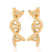 Bijoux science Gold DNA Double Helix Earrings The Sexy Scientist