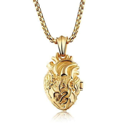 Bijoux science Gold Human Heart Pendant The Sexy Scientist