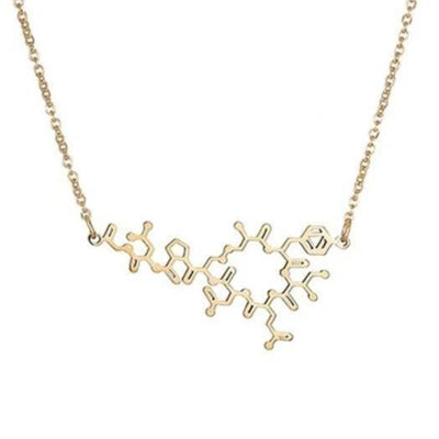 Bijoux science Gold Oxytocin Necklace The Sexy Scientist