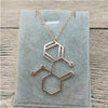 Bijoux science Rose Gold Ketamine Molecule Necklace The Sexy Scientist