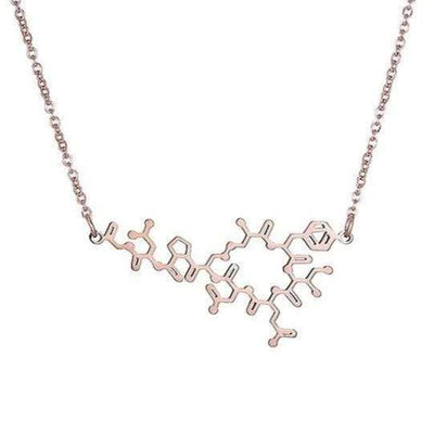 Bijoux science Rose Gold Oxytocin Necklace The Sexy Scientist