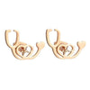 Bijoux science Rose Gold Stethoscope Earrings The Sexy Scientist