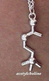 Bijoux science Silver A Chemical Molecule Pendant The Sexy Scientist