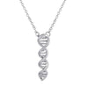 Bijoux science Silver DNA Double Helix Pendant The Sexy Scientist