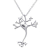 Bijoux science Silver Nerve Cell Pendant The Sexy Scientist
