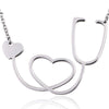 Bijoux science Silver Stethoscope In Love Pendant The Sexy Scientist