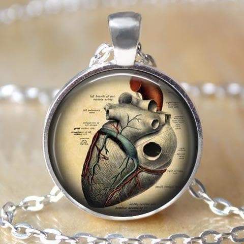 Bijoux science Vintage Human Heart Pendant The Sexy Scientist