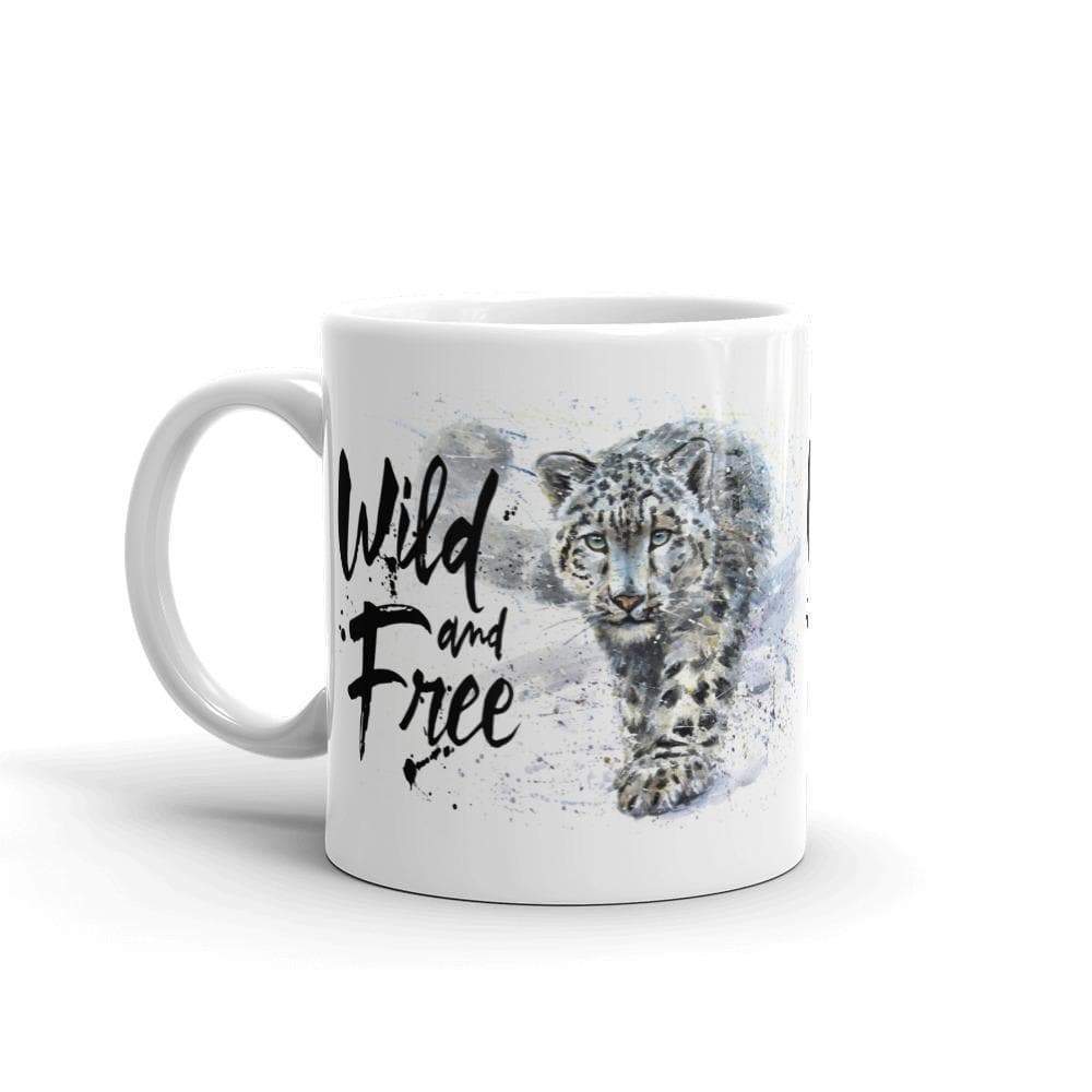 Mug 32,5 cl "Wild & Free Snow Leopard" Mug The Sexy Scientist