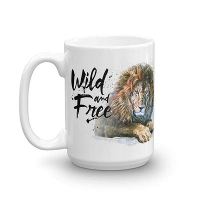 Mug 45 cl "Wild & Free Lion n°2" Mug The Sexy Scientist