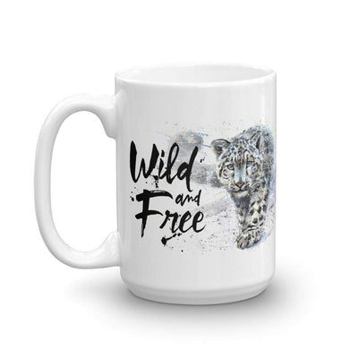 Mug 45 cl "Wild & Free Snow Leopard" Mug The Sexy Scientist