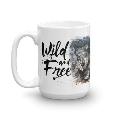 Mug 45 cl "Wild & Free Wolf n°2" Mug The Sexy Scientist