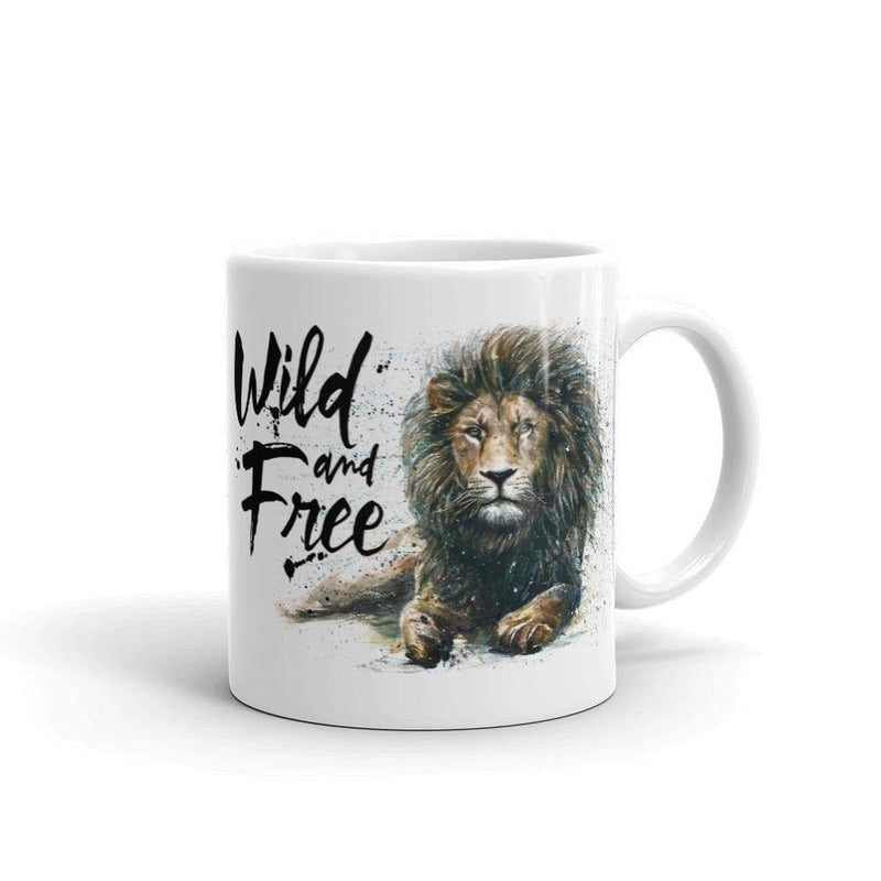 Mug 32,5 cl "Wild & Free Lion" Mug The Sexy Scientist