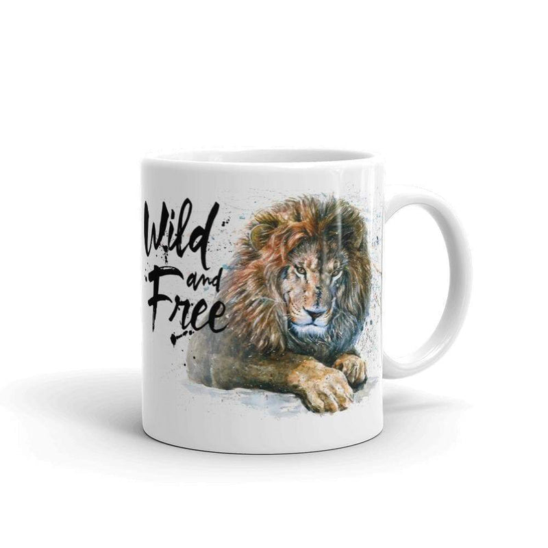 Mug 32,5 cl "Wild & Free Lion n°2" Mug The Sexy Scientist