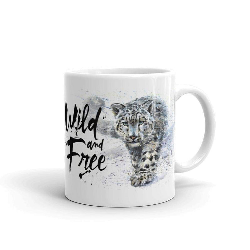 Mug 32,5 cl "Wild & Free Snow Leopard" Mug The Sexy Scientist