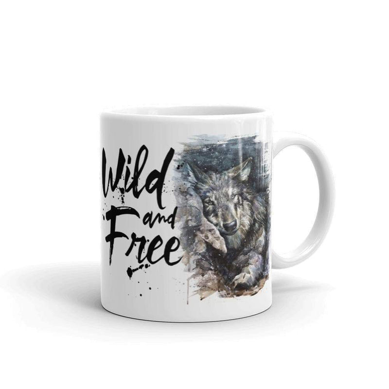 Mug 32,5 cl "Wild & Free Wolf n°2" Mug The Sexy Scientist