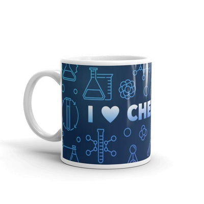 Science Mug 32,5 cl "I ❤ Chemistry" Science Mug The Sexy Scientist