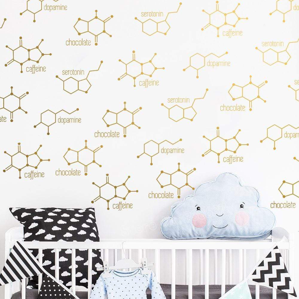 Sticker "Chemical Molecules" Wall Sticker The Sexy Scientist