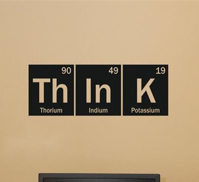 Sticker "THINK" Wall Sticker The Sexy Scientist